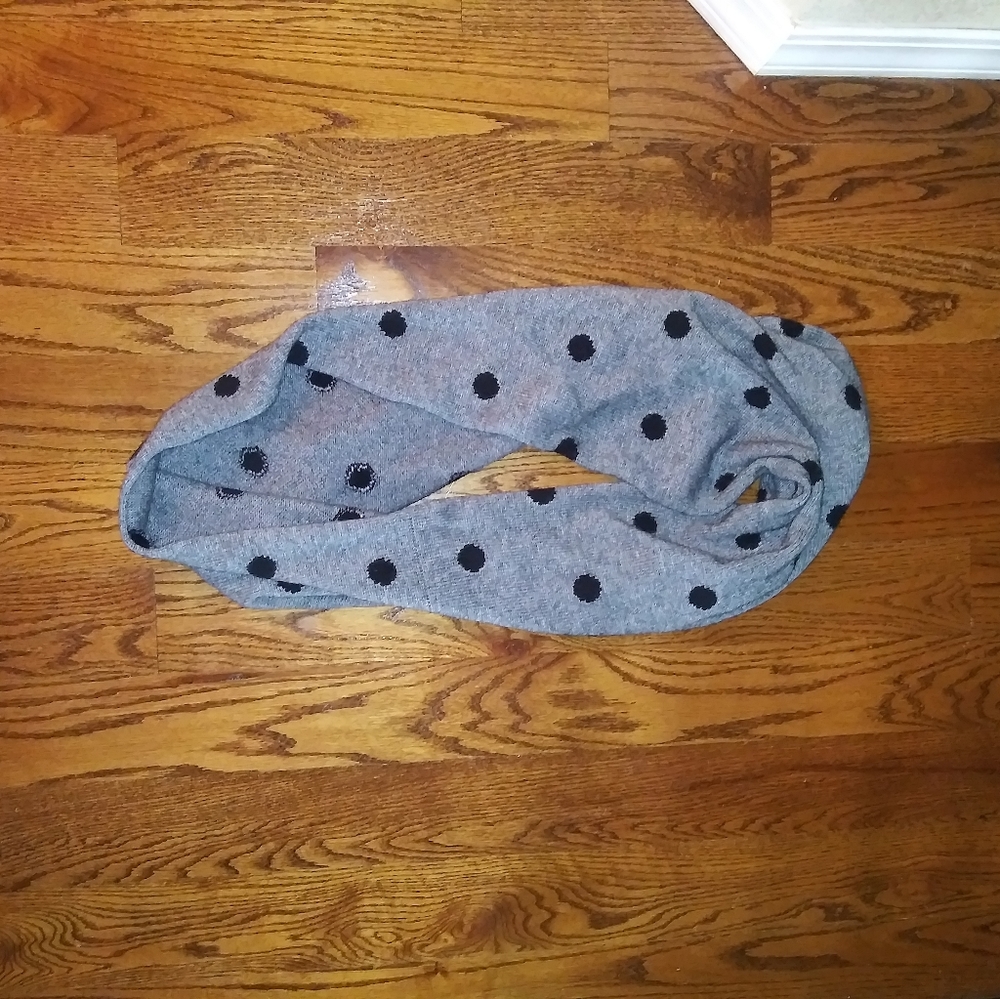 J. Crew Polka Dot Infinity Scarf